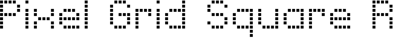 Pixel Grid Square Reg S